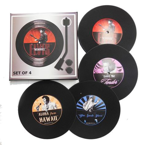 Elvis Presley Record Coasters - Set Of 4
