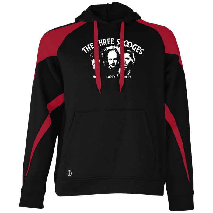 Three Stooges Classic Credits Athletic Colorblock Fleece Hoodie