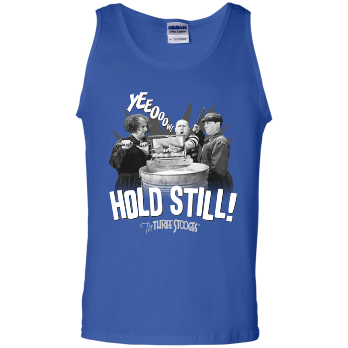 Three Stooges Hold Still 100% Cotton Tank Top