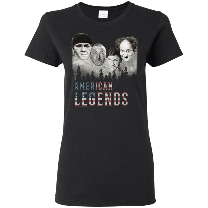 Three Stooges American Legends Ladies' T-Shirt