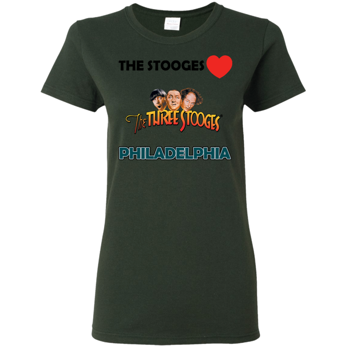 Three Stooges Love Philadelphia Ladies T-Shirt
