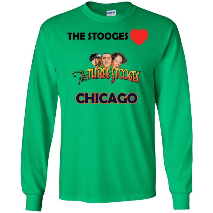 Three Stooges Love Chicago Long Sleeve Shirt