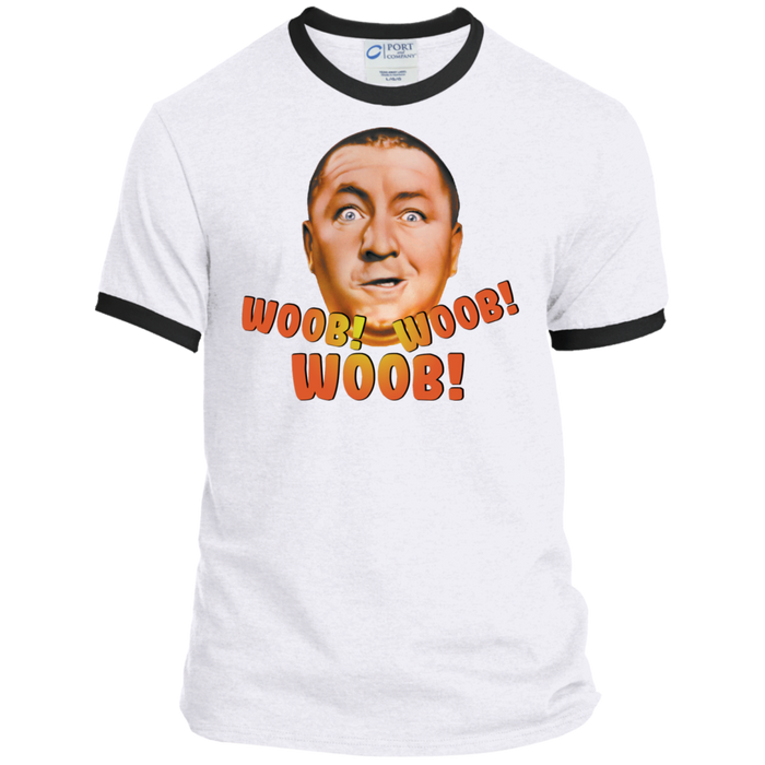 Three Stooges Curly Woob Woob Woob Ringer T-Shirt