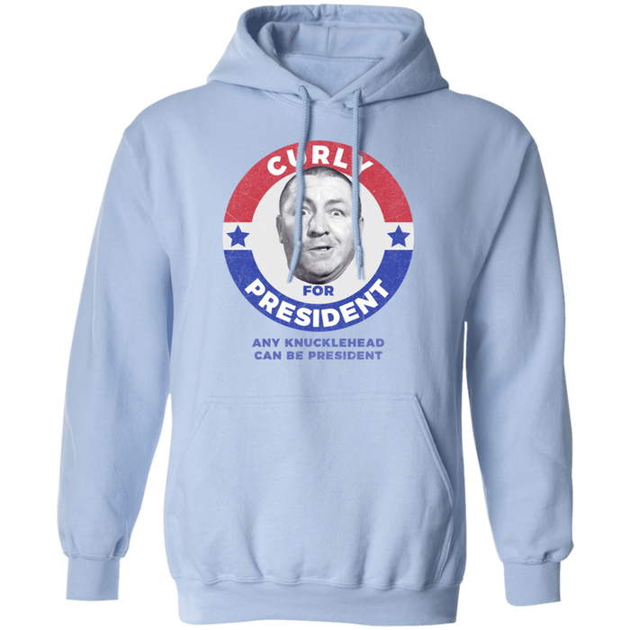 Three Stooges Curly For President Pullover Hoodie