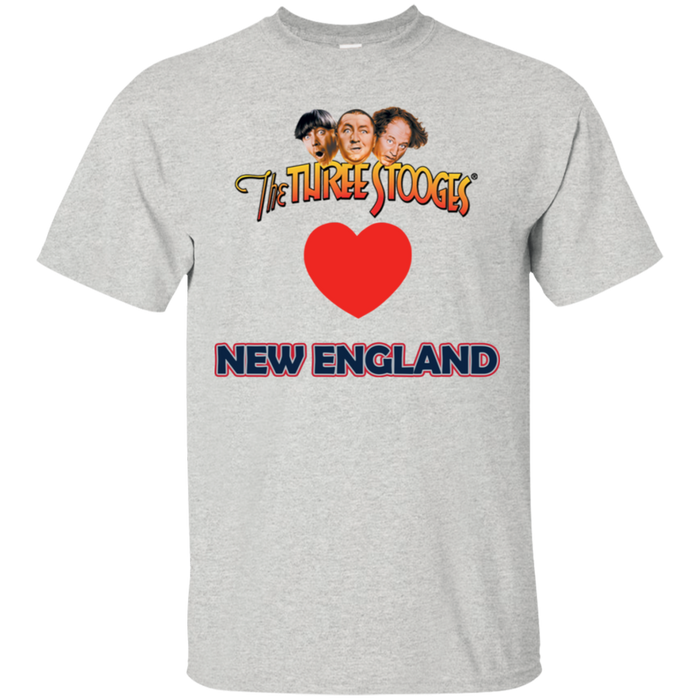 Three Stooges Love New England Heart T-Shirt