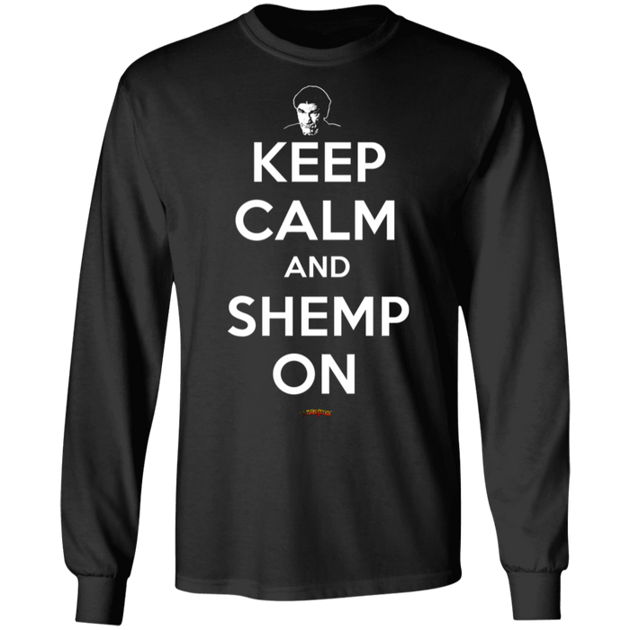 Three Stooges Keep Calm And Shemp On Long Sleeve T-Shirt