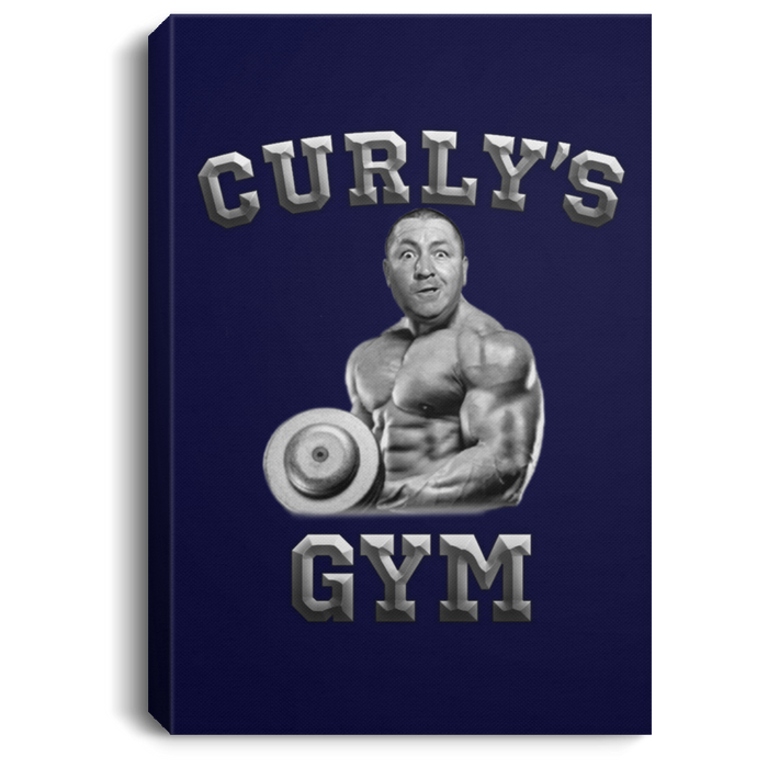 Three Stooge Curly's Gym Portrait Canvas .75In Frame