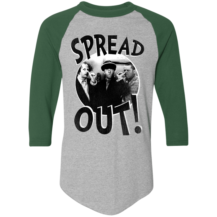 Three Stooges Spread Out 3/4 Sleeve Raglan T-Shirt