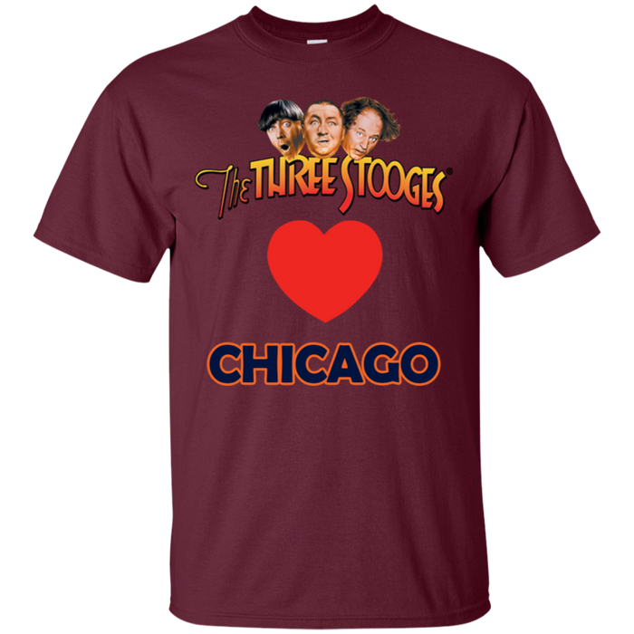Three Stooges Love Chicago Heart T-Shirt