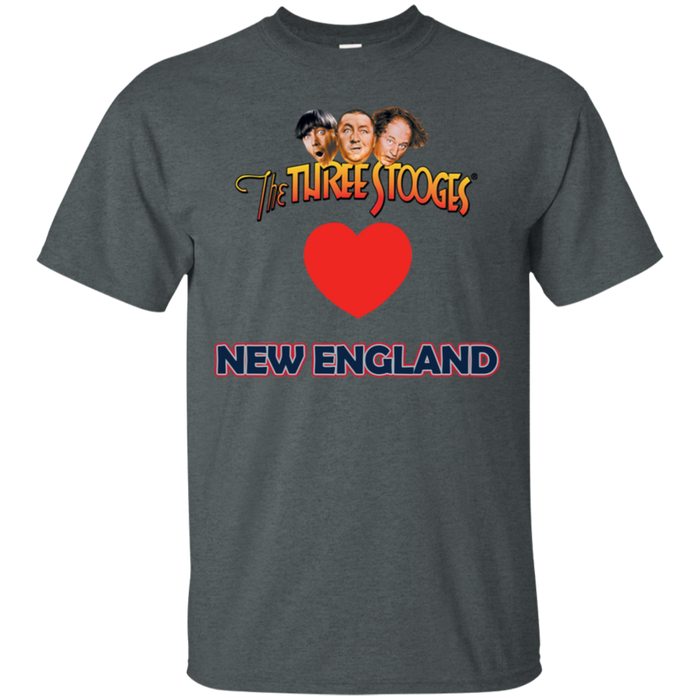 Three Stooges Love New England Heart T-Shirt