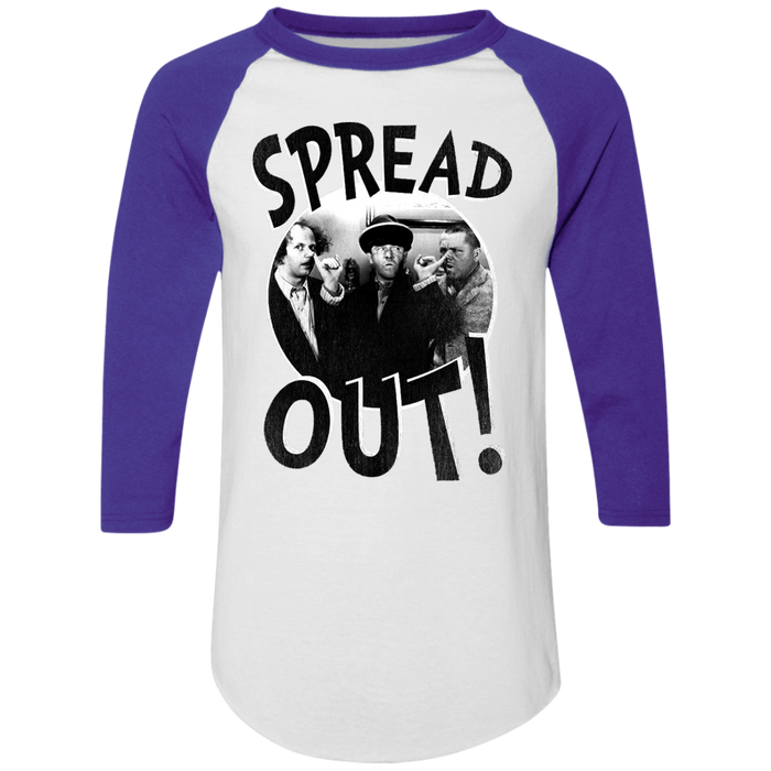Three Stooges Spread Out 3/4 Sleeve Raglan T-Shirt