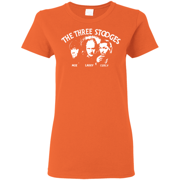 Three Stooges Ladies' Classic Opening Credits Logo T-Shirt