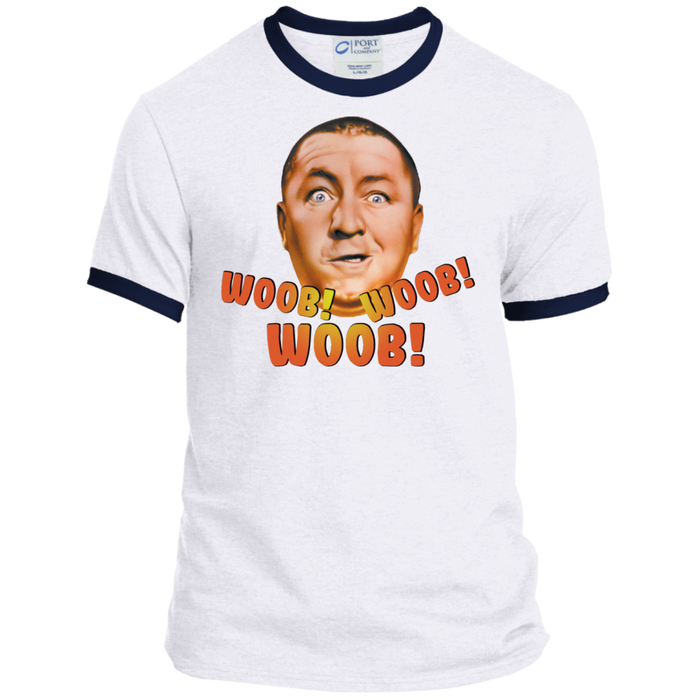 Three Stooges Curly Woob Woob Woob Ringer T-Shirt