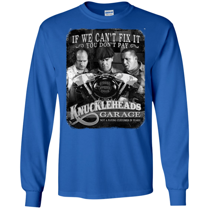 Three Stooges Knuckleheads Garage Long Sleeve T-Shirt