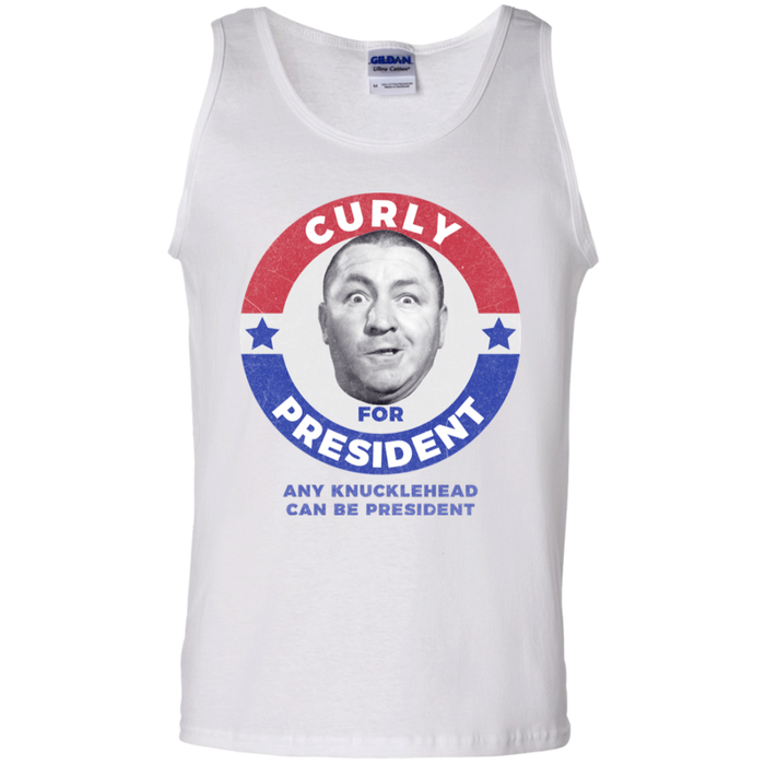 Three Stooges Curly For President Tank Top