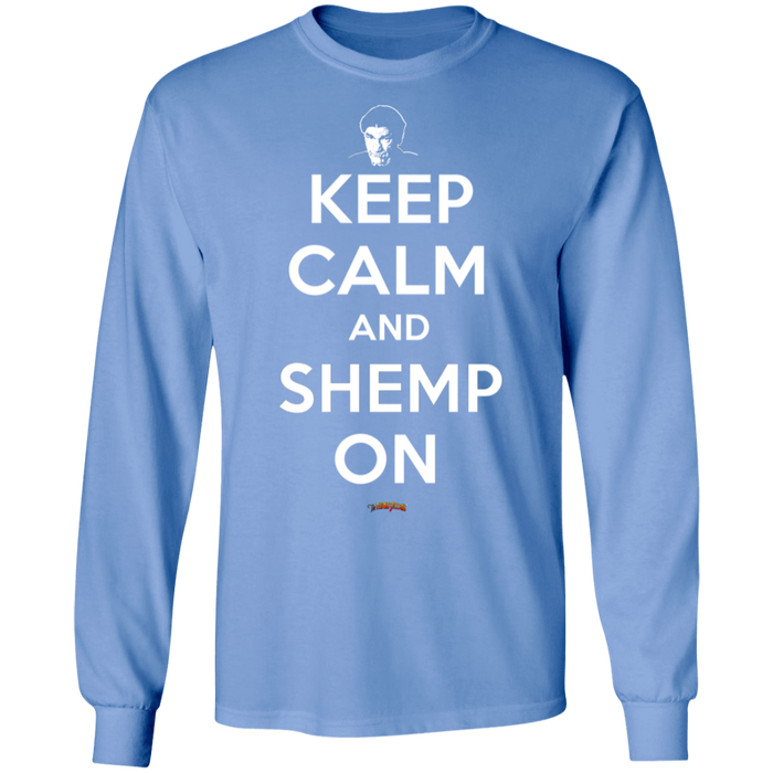 Three Stooges Keep Calm And Shemp On Long Sleeve T-Shirt