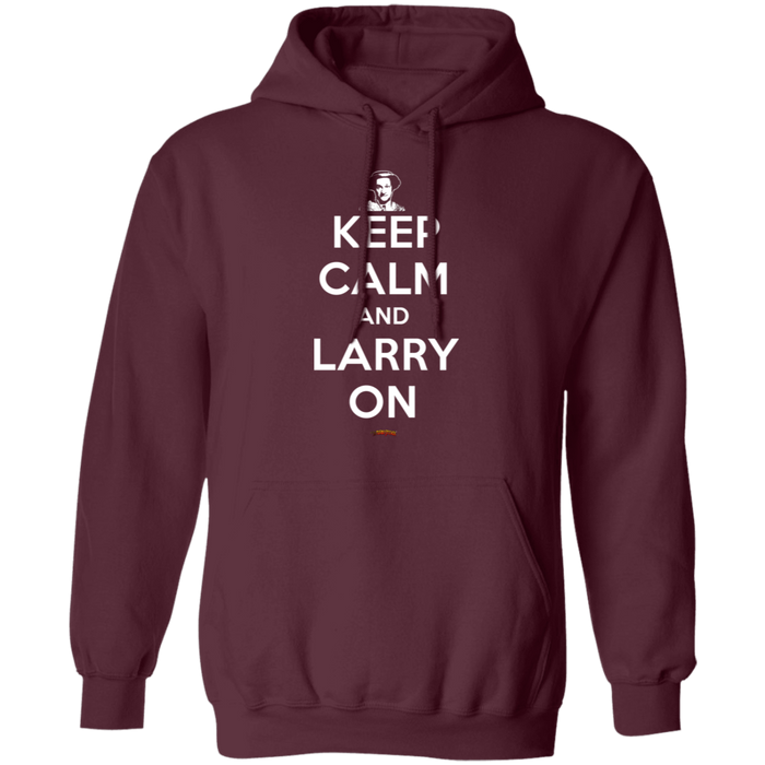 Three Stooges Keep Calm And Larry On Pullover Hoodie Sweatshirt