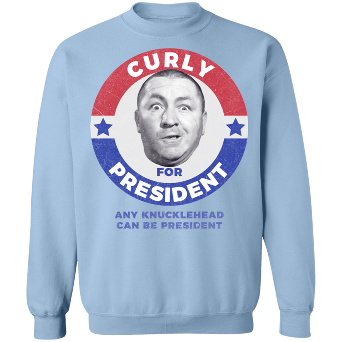 Three Stooges Curly For President Sweatshirt