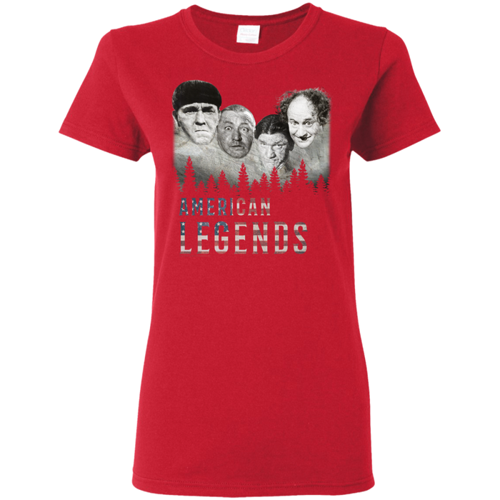 Three Stooges American Legends Ladies' T-Shirt