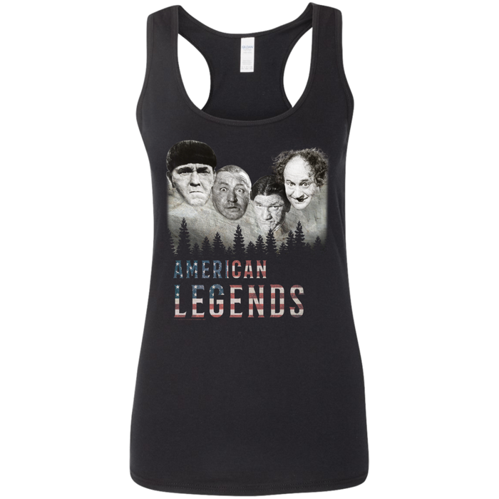 Three Stooges American Legends Ladies' Softstyle Racerback Tank Top