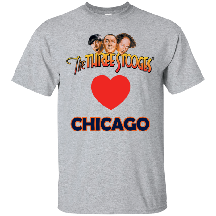 Three Stooges Love Chicago Heart T-Shirt