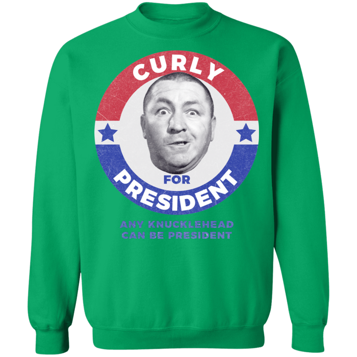 Three Stooges Curly For President Sweatshirt