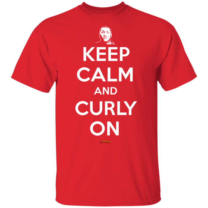 Three Stooges Keep Calm And Curly On T-Shirt