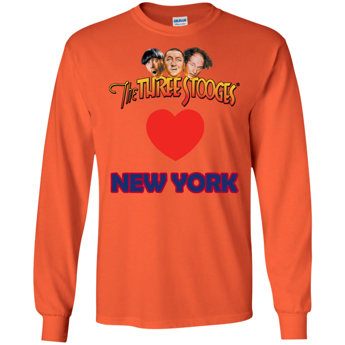 Three Stooges Love New York Long Sleeve Heart Shirt