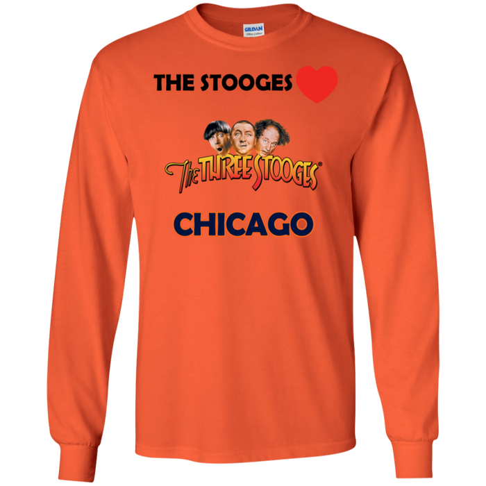 Three Stooges Love Chicago Long Sleeve Shirt