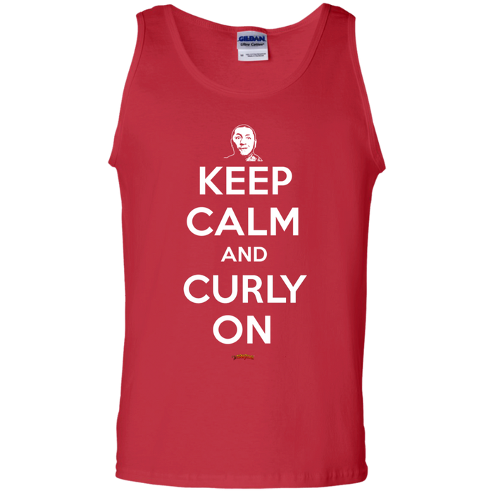 Three Stooges Keep Calm And Curly On Tank Top