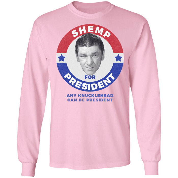 Three Stooges Shemp For President Long Sleeve Shirt
