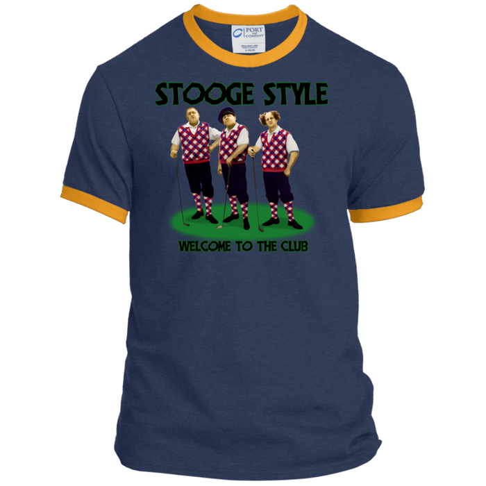 Three Stooges Ringer Tee - Golf