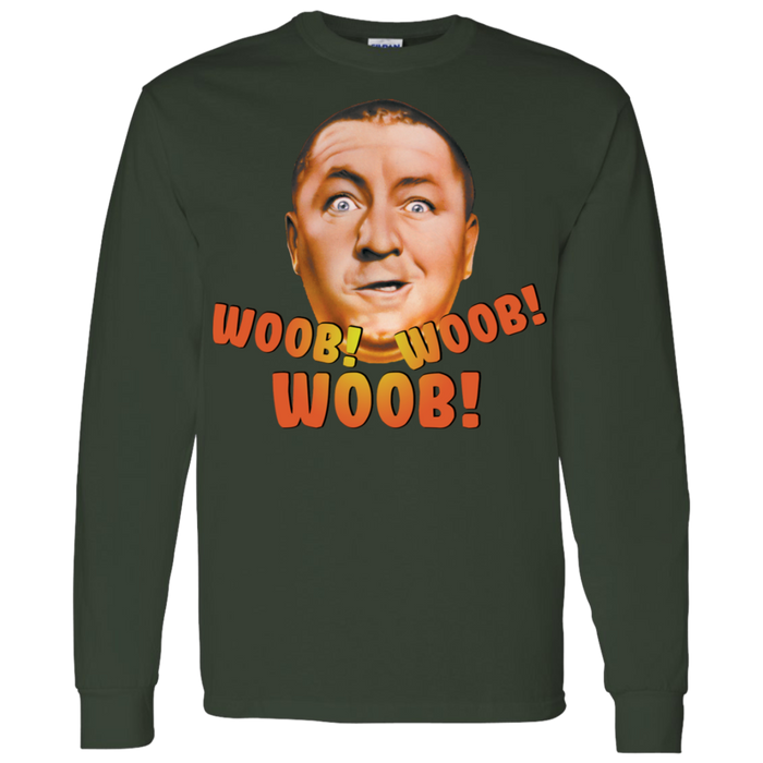 Three Stooges Curly Woob Woob Woob Long Sleeve T-Shirt