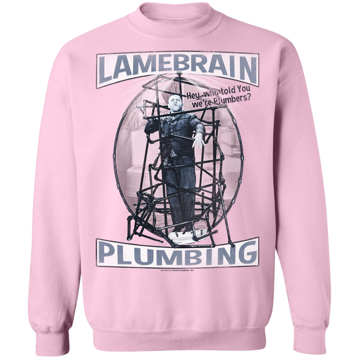 Three Stooges Lamebrain Plumbing Crewneck Pullover Sweatshirt