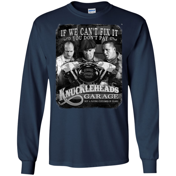Three Stooges Knuckleheads Garage Long Sleeve T-Shirt