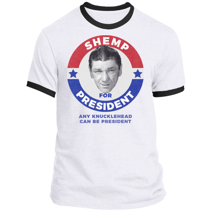 Three Stooges Shemp For President Ringer T-Shirt