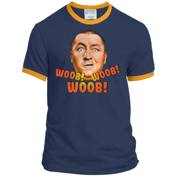 Three Stooges Curly Woob Woob Woob Ringer T-Shirt