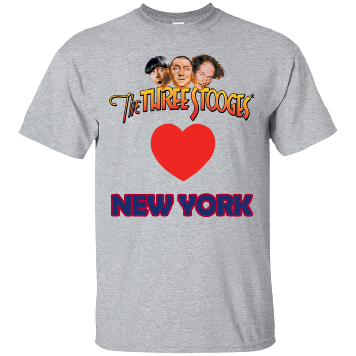 Three Stooges Love New York Heart T-Shirt