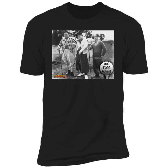 Three Stooges Golf - Fore Fathers Premium T-Shirt