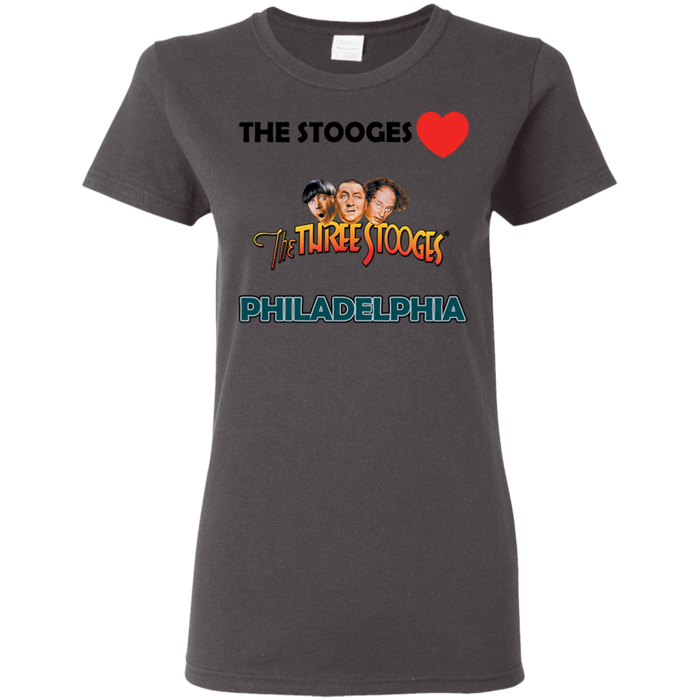 Three Stooges Love Philadelphia Ladies T-Shirt