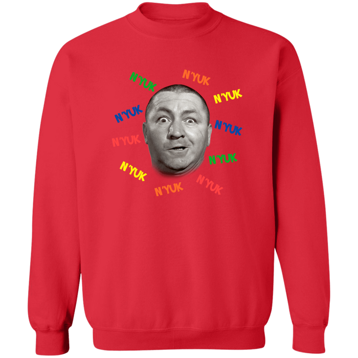 Three Stooges Curly Retro Crewneck Pullover Sweatshirt