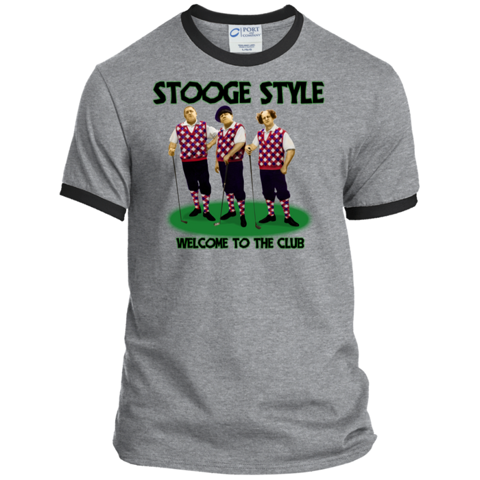 Three Stooges Ringer Tee - Golf