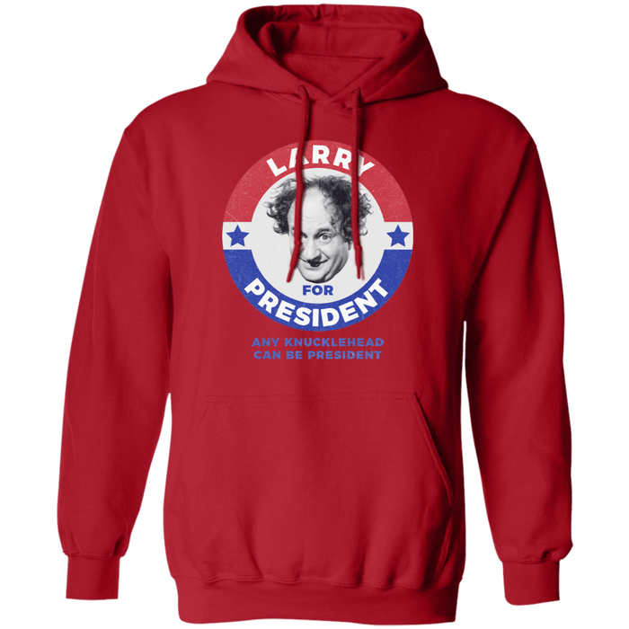 Three Stooges Larry For President Pullover Hoodie