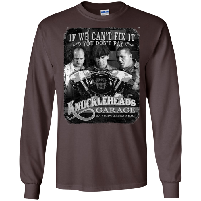 Three Stooges Knuckleheads Garage Long Sleeve T-Shirt