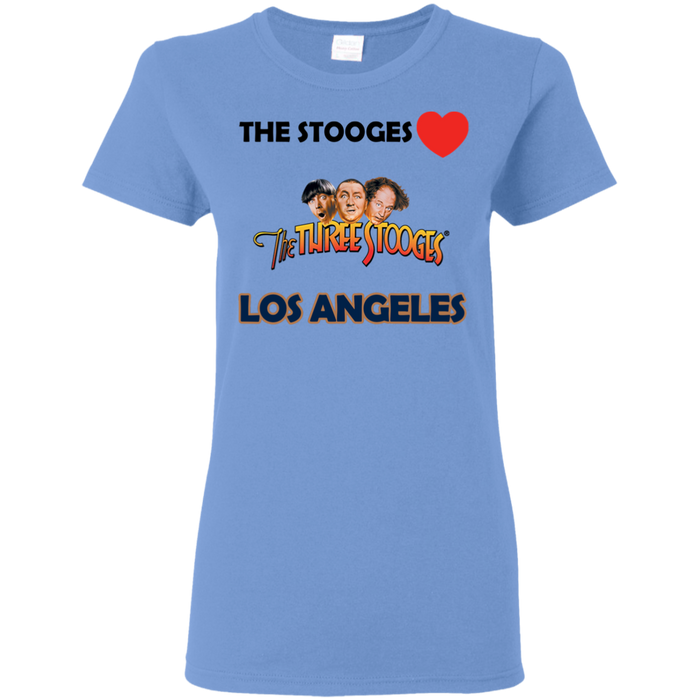 Three Stooges Love Los Angeles Ladies T-Shirt