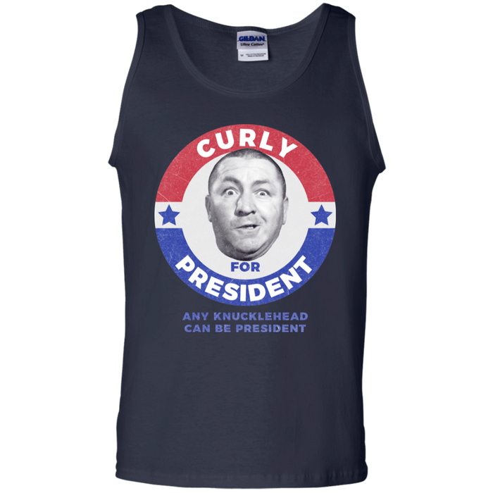 Three Stooges Curly For President Tank Top