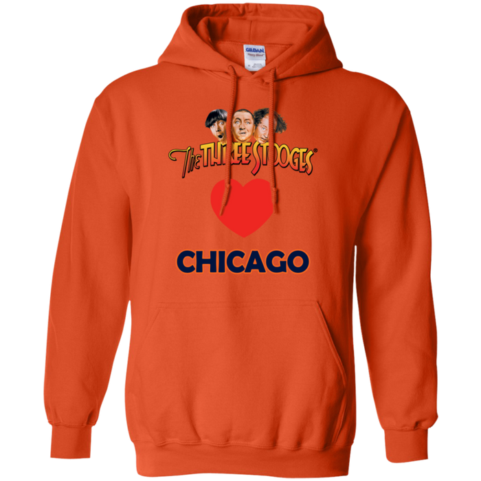 Three Stooges Love Chicago Heart Hoodie