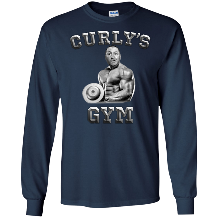 Three Stooges Curly's Gym Long Sleeve T-Shirt