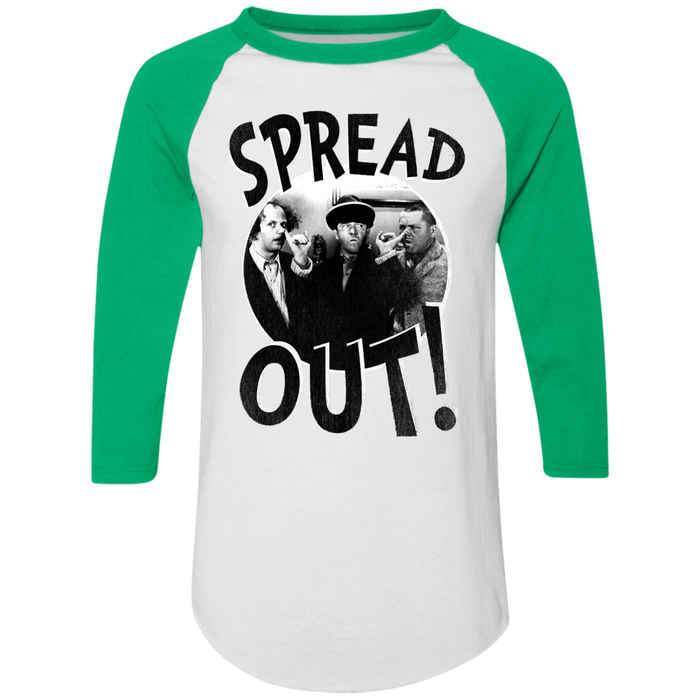Three Stooges Spread Out 3/4 Sleeve Raglan T-Shirt