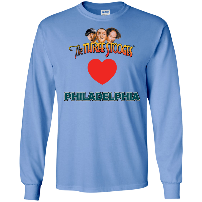 Three Stooges Love Philadelphia Long Sleeve Heart Shirt